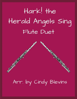 Book cover for Hark! The Herald Angels Sing, for Flute Duet