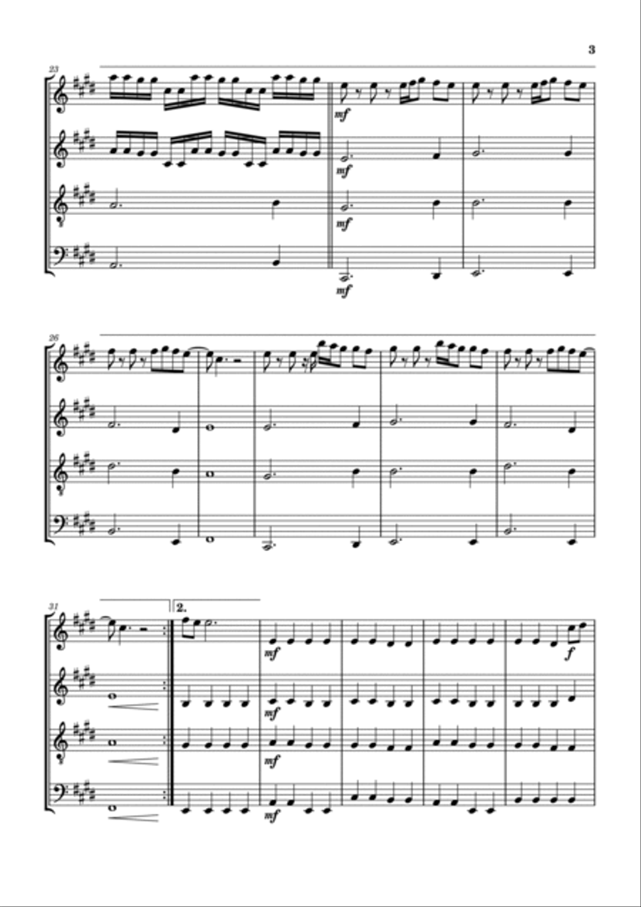 Remember Woodwind Quartet scores gallery preview page 4