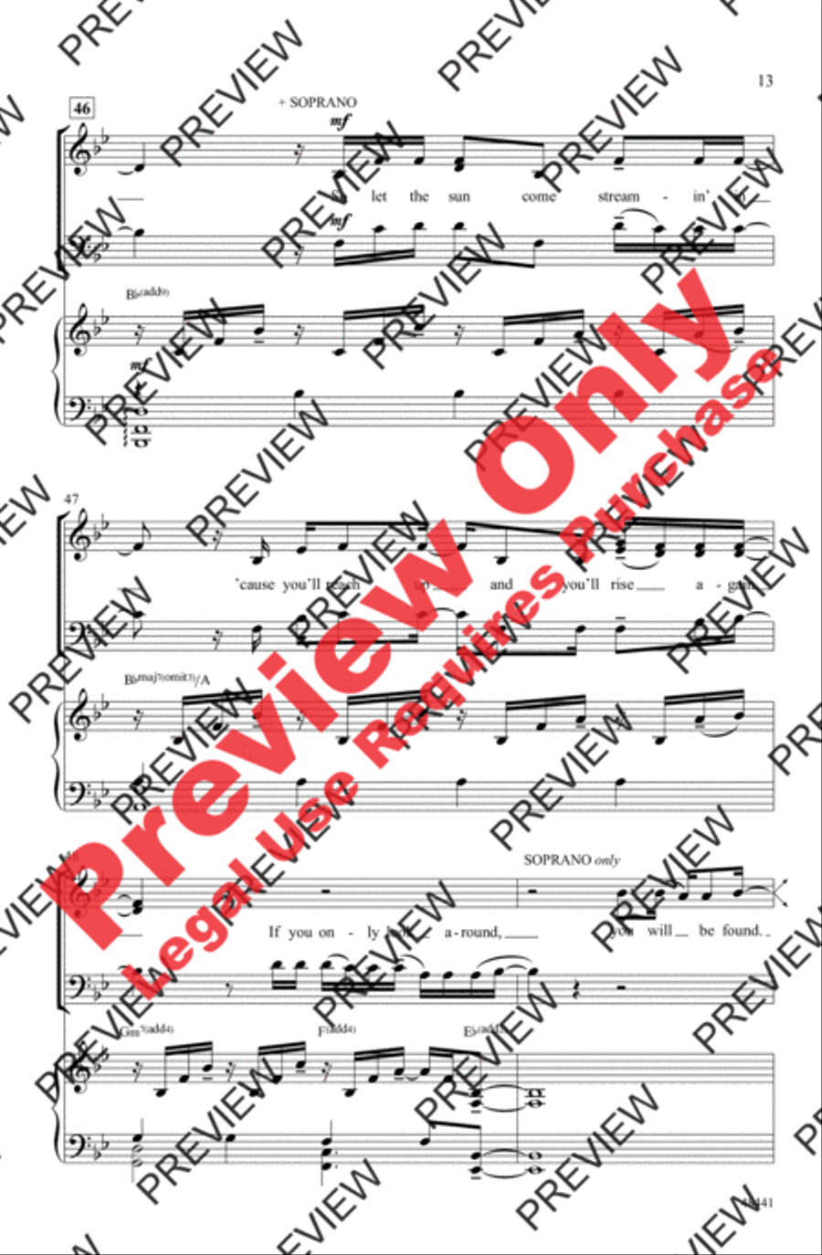 Found/Tonight 3-Part scores gallery preview page 13