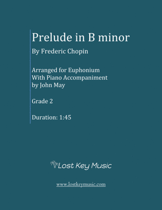 Book cover for Prelude in B minor-Euphonium Solo with Piano Accompaniment