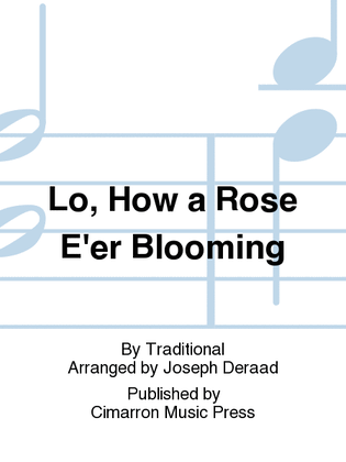 Lo, How a Rose E'er Blooming