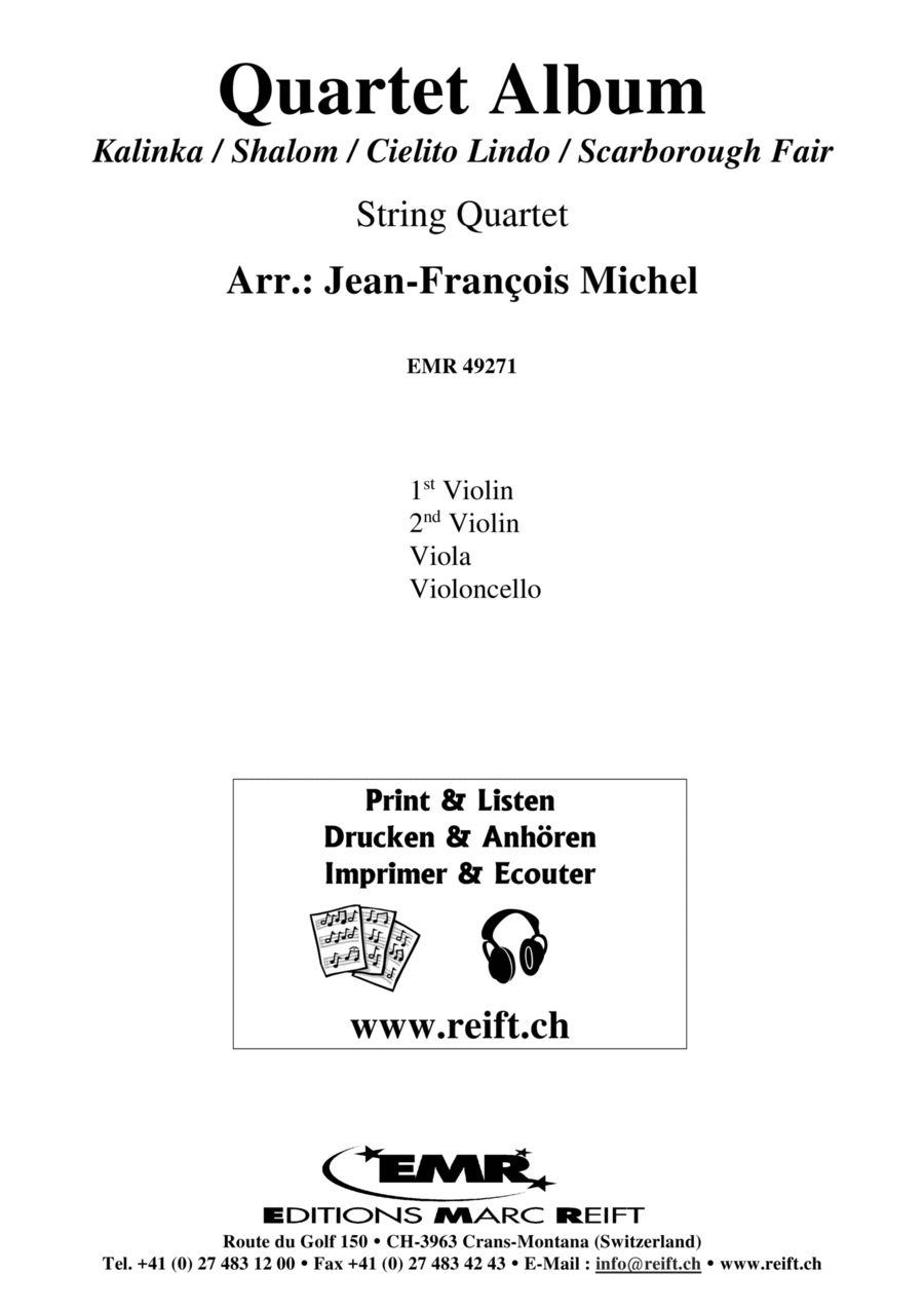 Quartet Album Quartet Album String Quartet scores gallery preview page 1