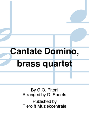 Book cover for Cantate Domino, Brass Quartet