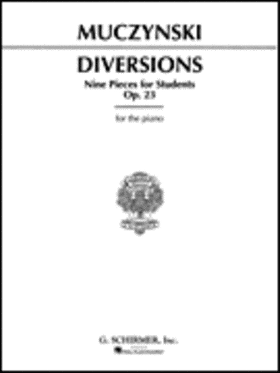Diversions, Op. 23 Diversions, Op. 23 Piano Solo scores gallery preview page 1