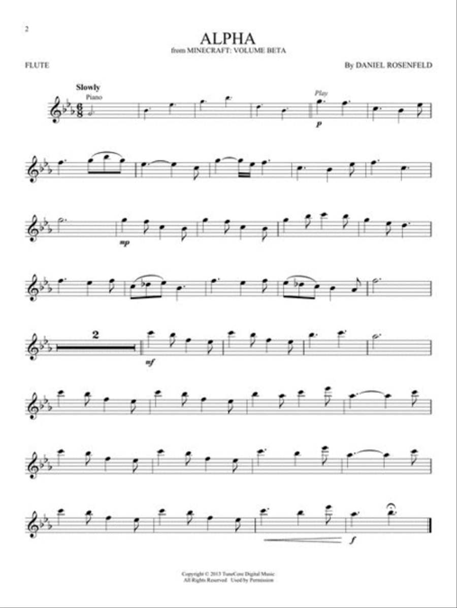 Minecraft – Music from the Video Game Series Flute Solo scores gallery preview page 4
