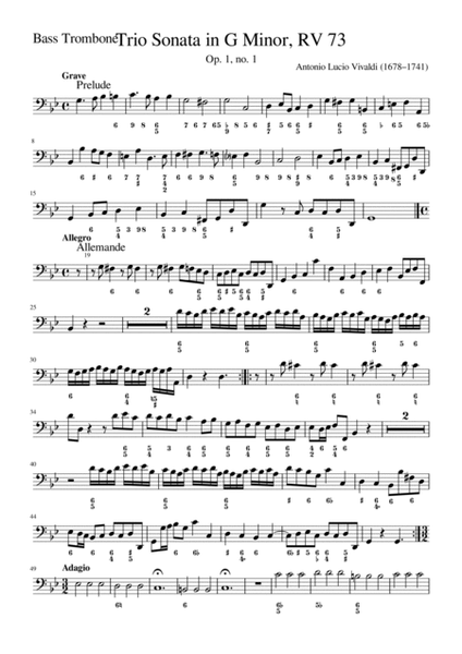 Trio Sonata in G Minor, RV 73