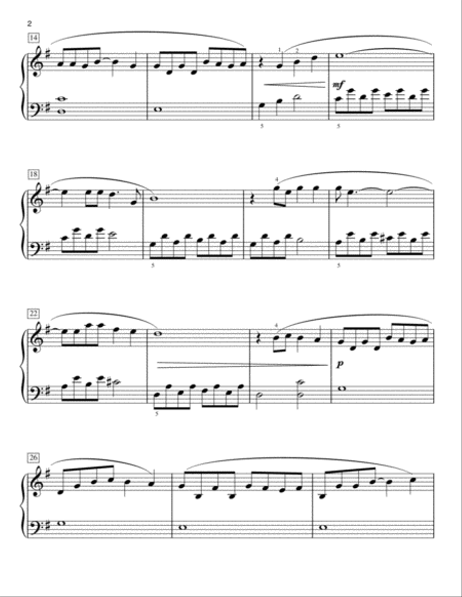 Every Breath You Take [Classical version] (arr. Phillip Keveren) Easy Piano scores gallery preview page 2