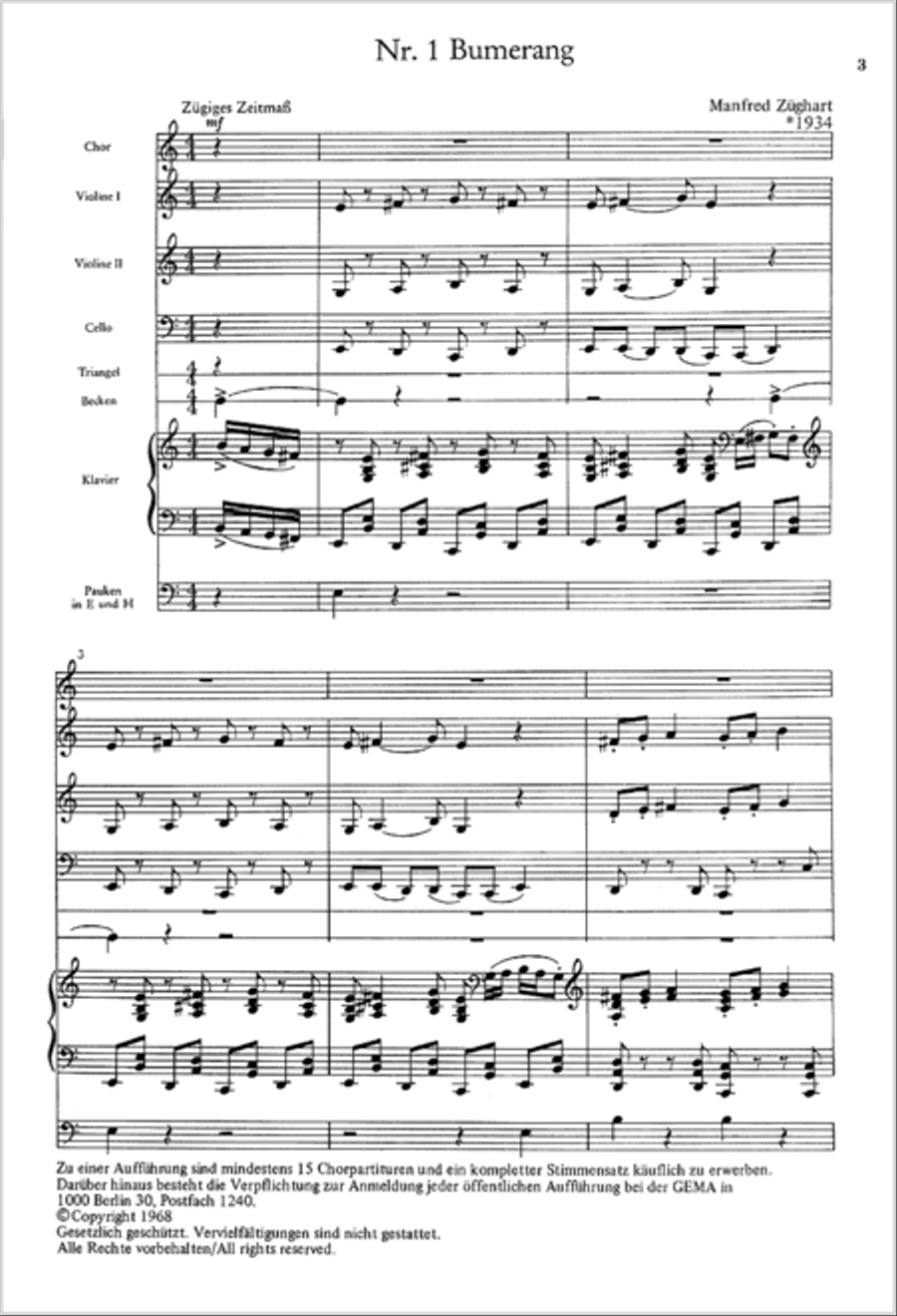 Zughart: Ringelnatz-Lieder Choir scores gallery preview page 2
