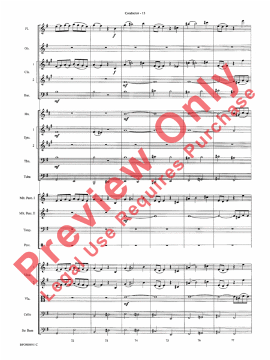 Sleepers Wake (More of the Best of Bach) Full Orchestra scores gallery preview page 15