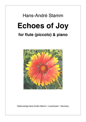 Book cover for Echoes of Joy for flute and piano