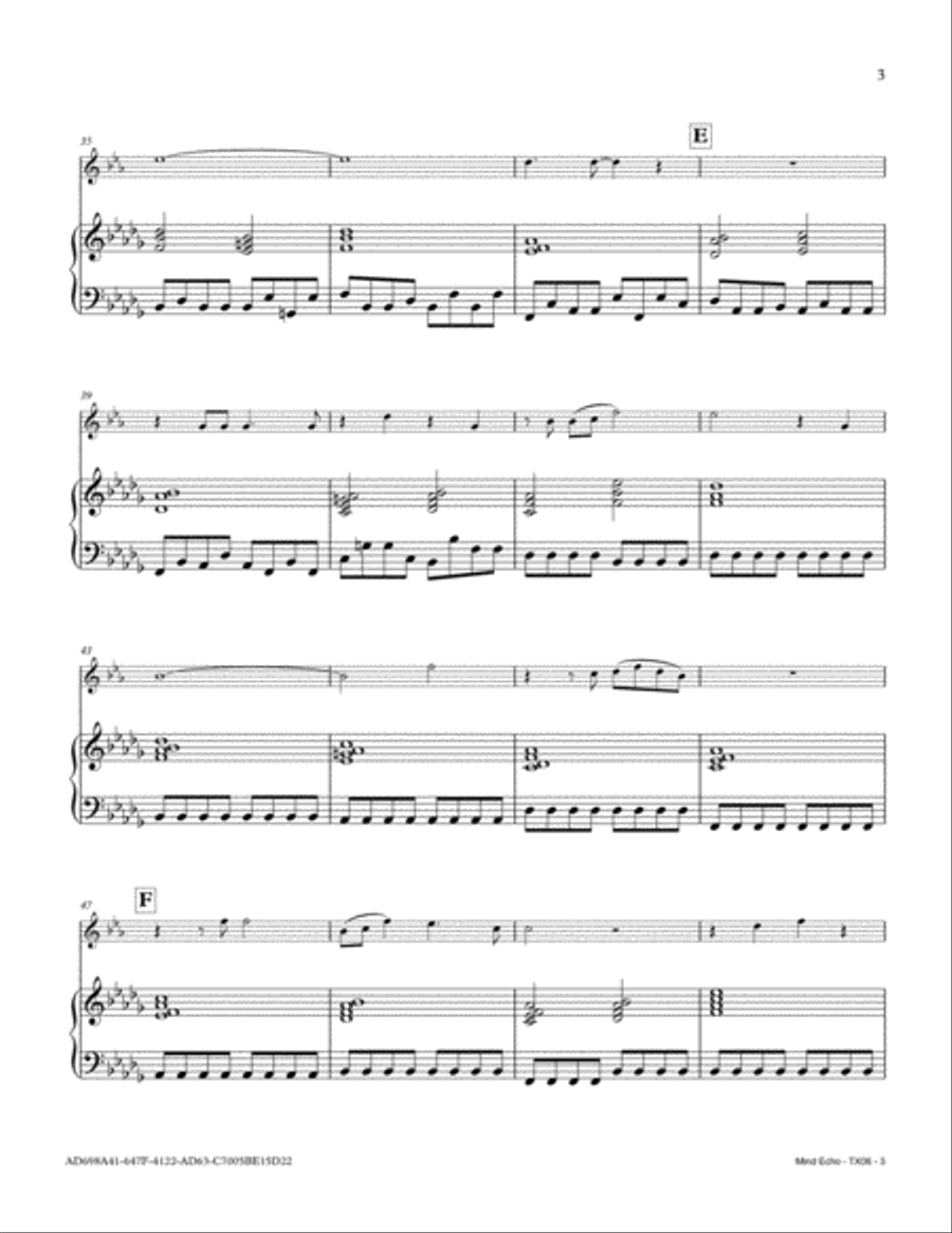 Mind Echo Mind Echo Tenor Saxophone scores gallery preview page 3