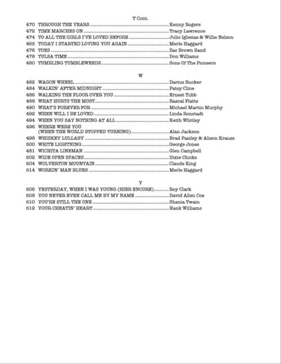 The Real Country Book The Real Country Book Piano scores gallery preview page 8