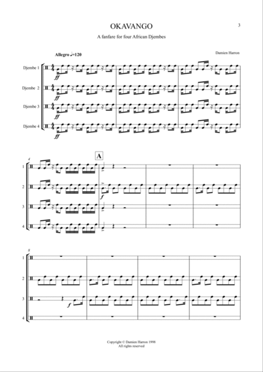 Okavango Chamber Music scores gallery preview page 3