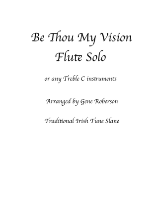Book cover for Be Thou My Vision (SLANE) Flute & C Instruments