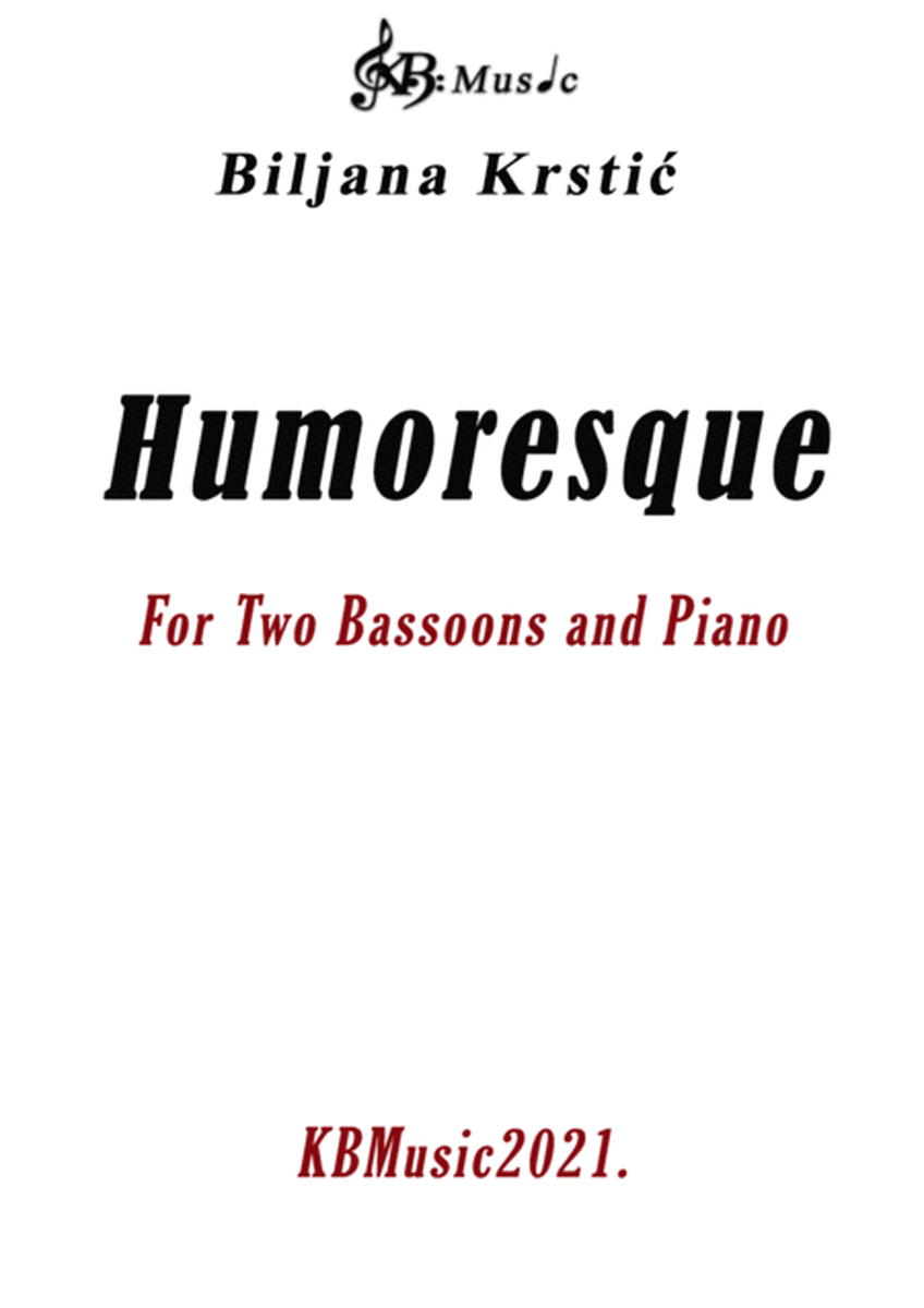 Humoresque for Two Bassoons and Piano image number null