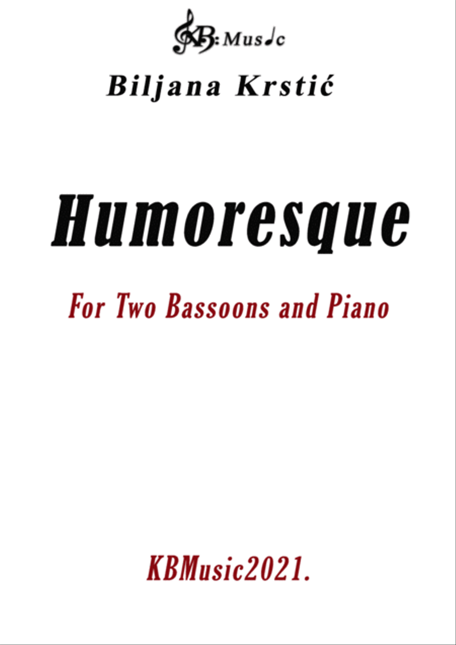 Humoresque for Two Bassoons and Piano Bassoon scores gallery preview page 2