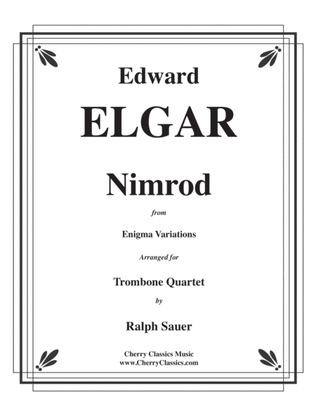 Book cover for Nimrod from the Engima Variations for Trombone Quartet