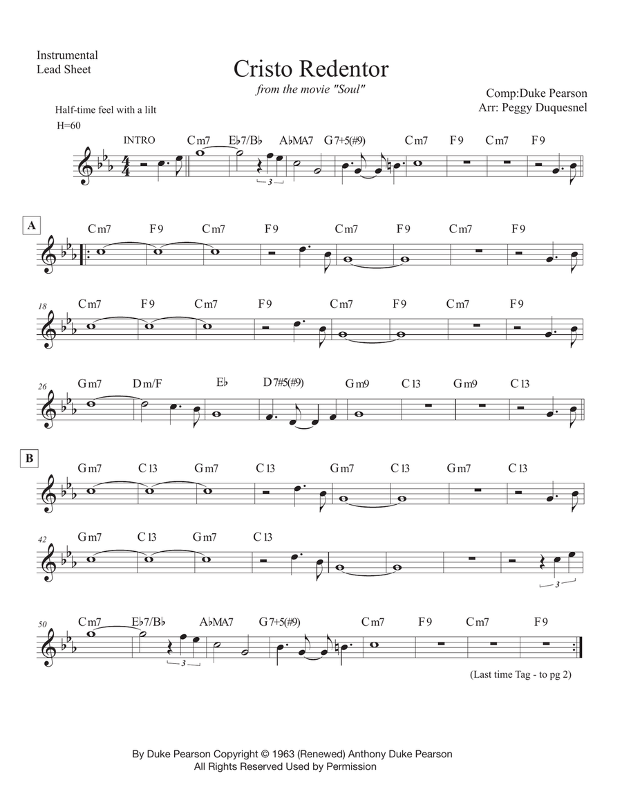 Cristo Redentor Piano, Vocal scores gallery preview page 1