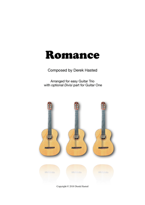 Book cover for Romance - for easy Guitar Trio/Quartet