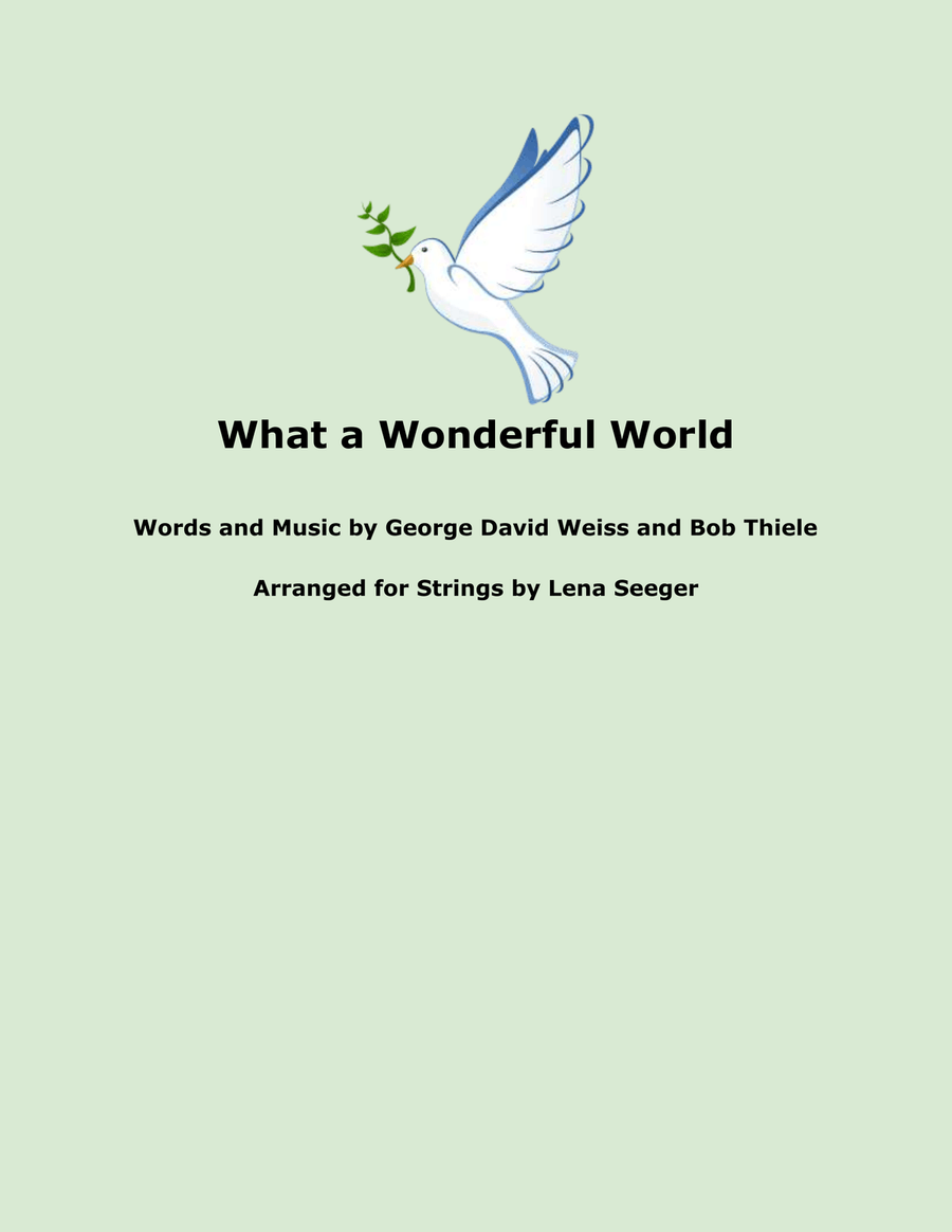 What A Wonderful World String Trio scores gallery preview page 1