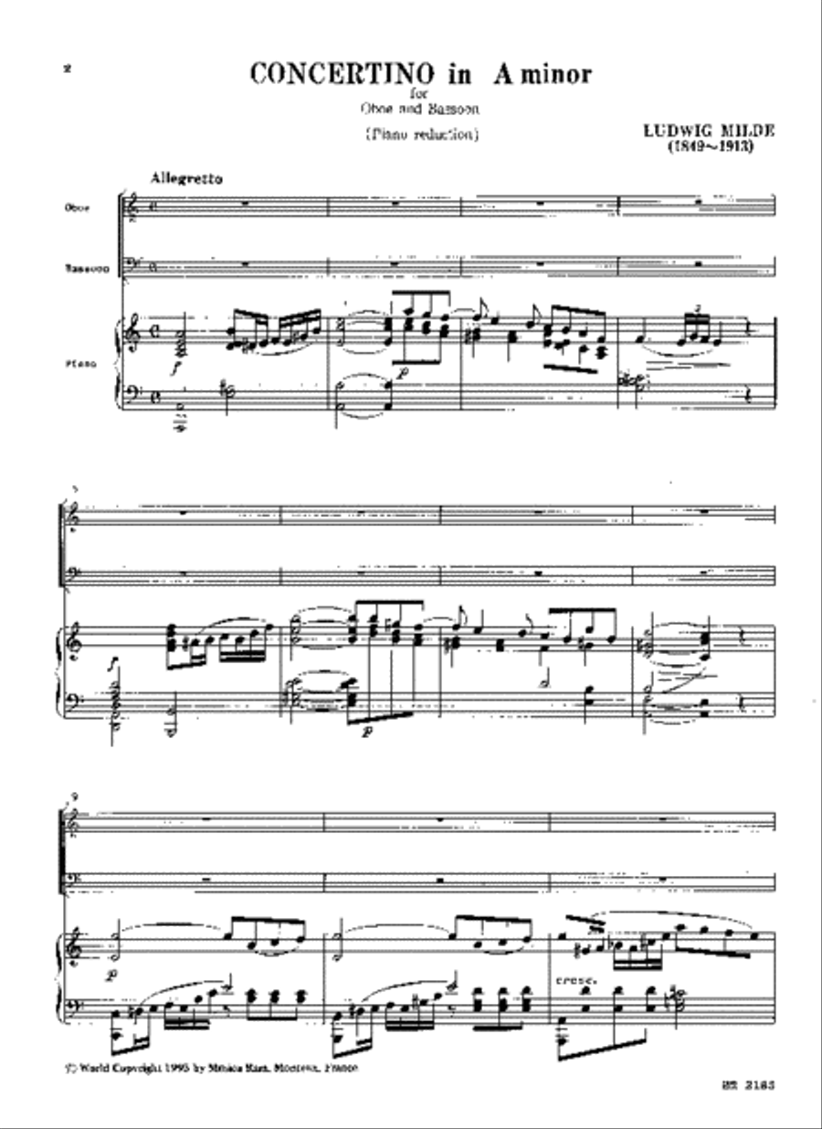 Concertino in A minor Piano Trio scores gallery preview page 2