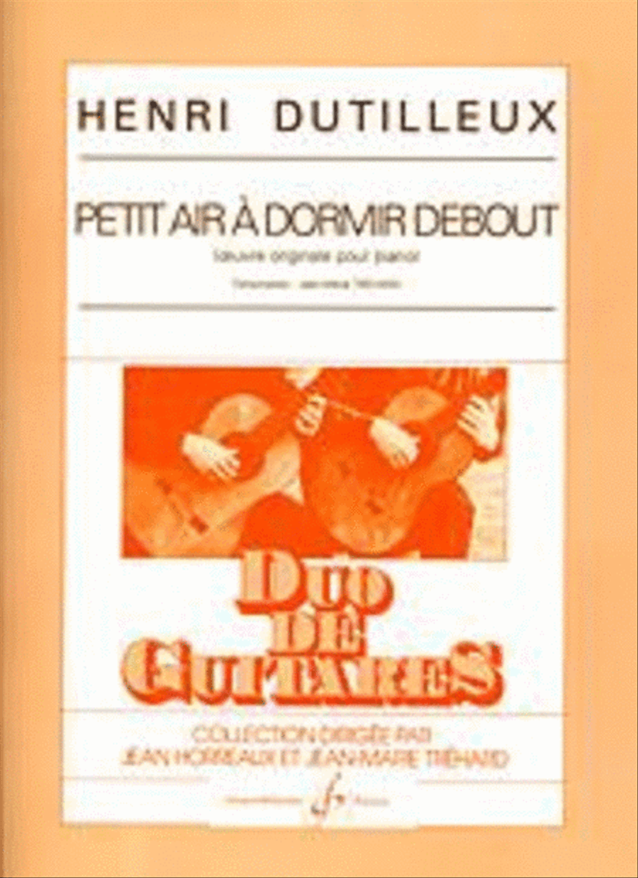 Petit Air A Dormir Debout Chamber Music scores gallery preview page 1