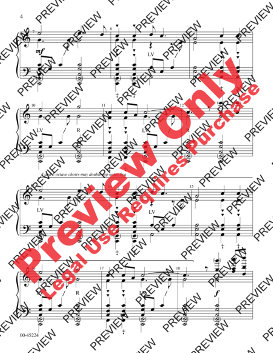 Hark! I Hear the Harps Eternal Handbell Choir scores gallery preview page 4
