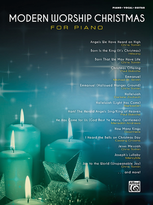 Book cover for Modern Worship Christmas for Piano