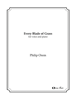Every Blade of Grass -solo version