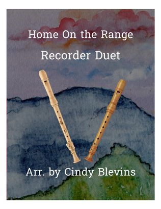 Book cover for Home on the Range, Recorder Duet