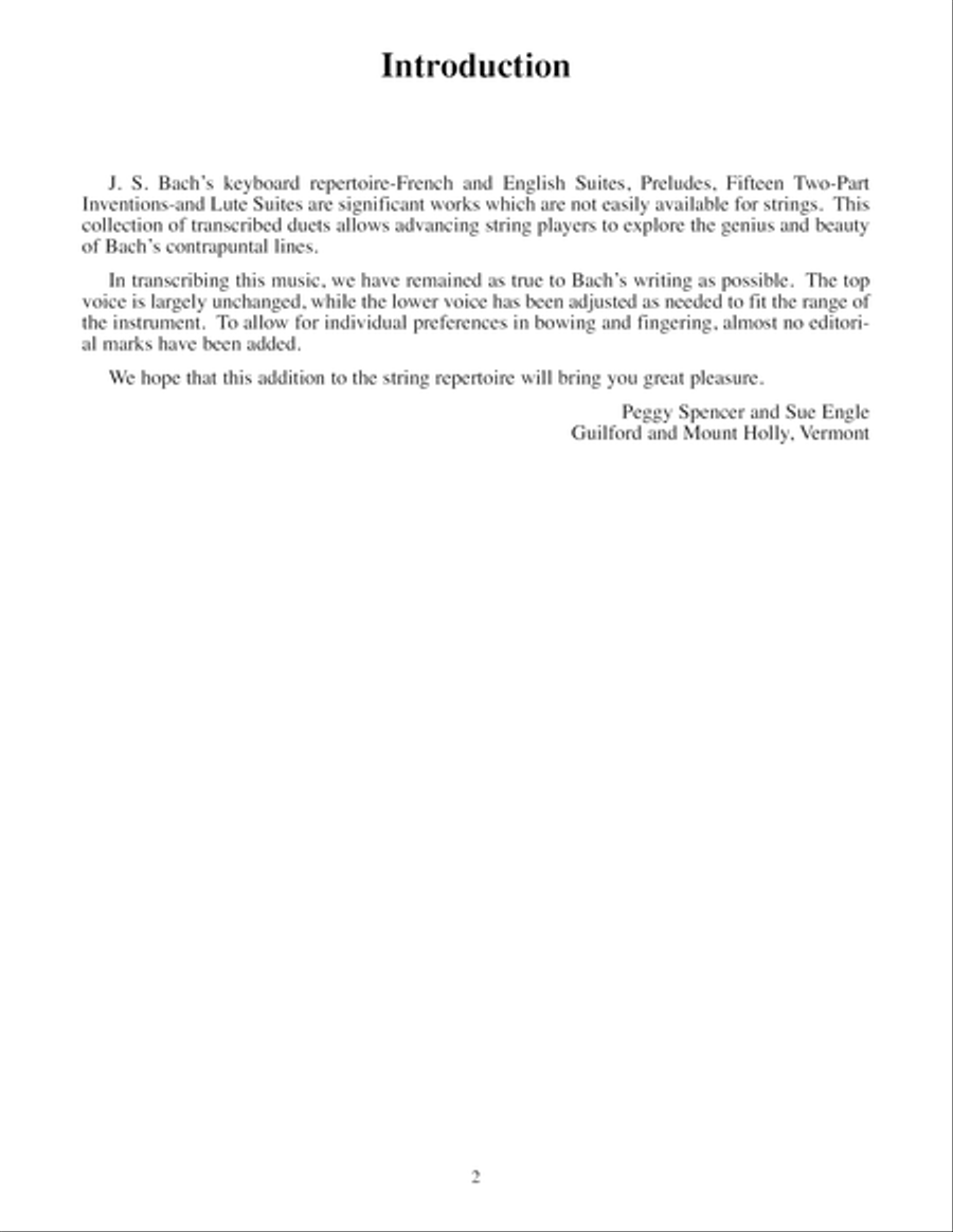 J.S. Bach: Duets for Two Violas String Duet scores gallery preview page 3