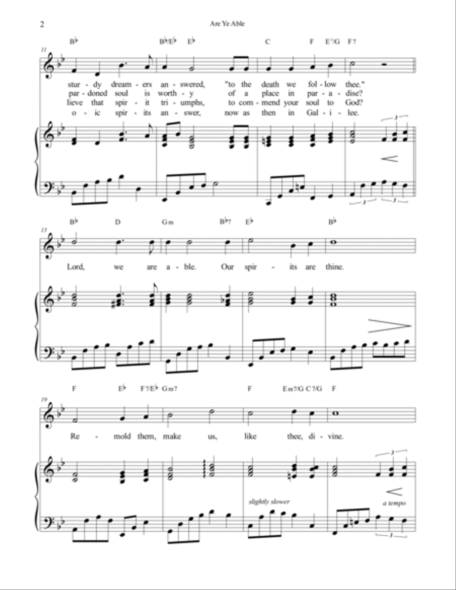 Are Ye Able Are Ye Able Voice scores gallery preview page 2