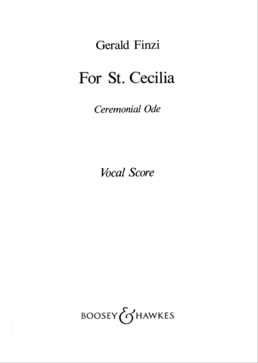 For St. Cecilia