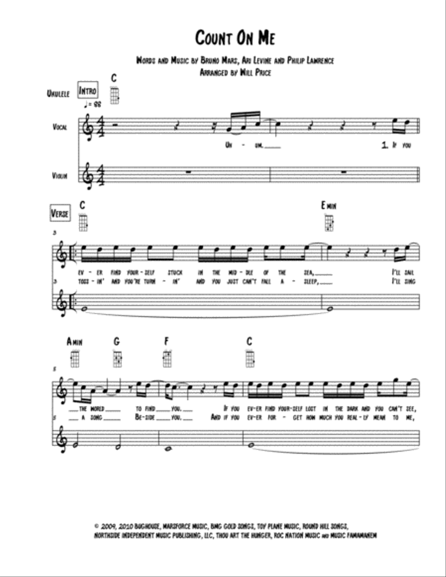 Count On Me Set of Parts scores gallery preview page 1