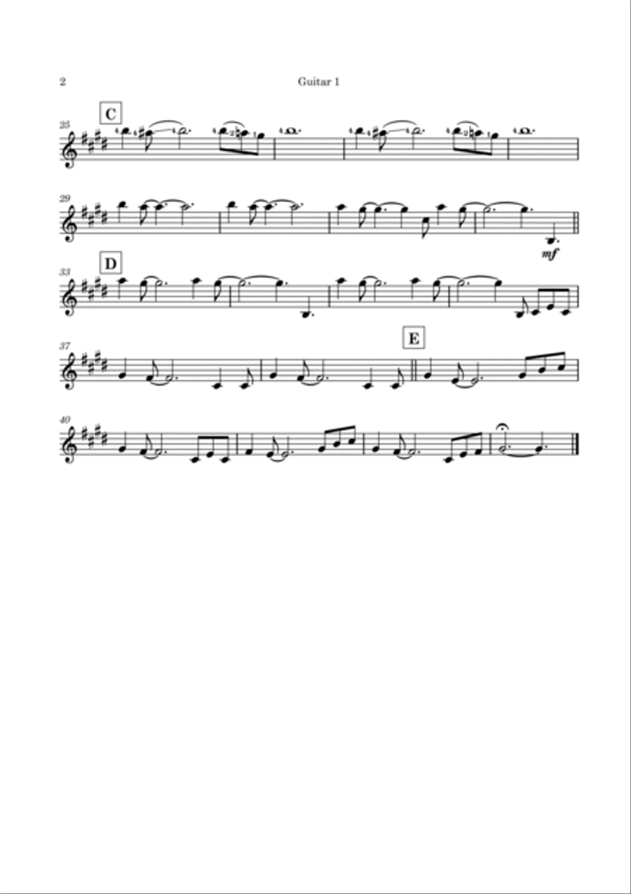 Albatross Guitar Ensemble scores gallery preview page 5