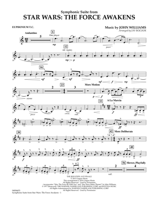 Symphonic Suite from Star Wars: The Force Awakens - Euphonium T.C.