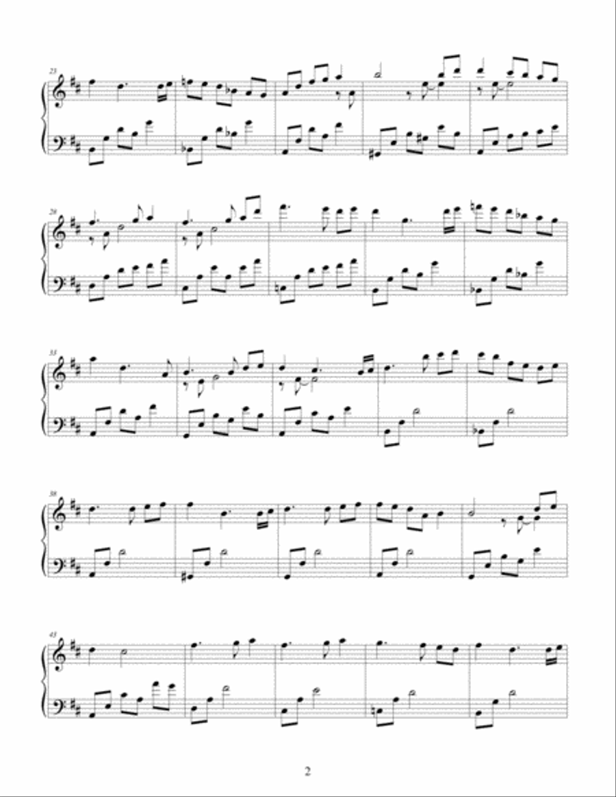 Lullaby Piano Solo scores gallery preview page 2