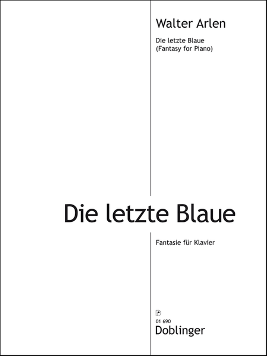Die letzte Blaue Piano Solo scores gallery preview page 1