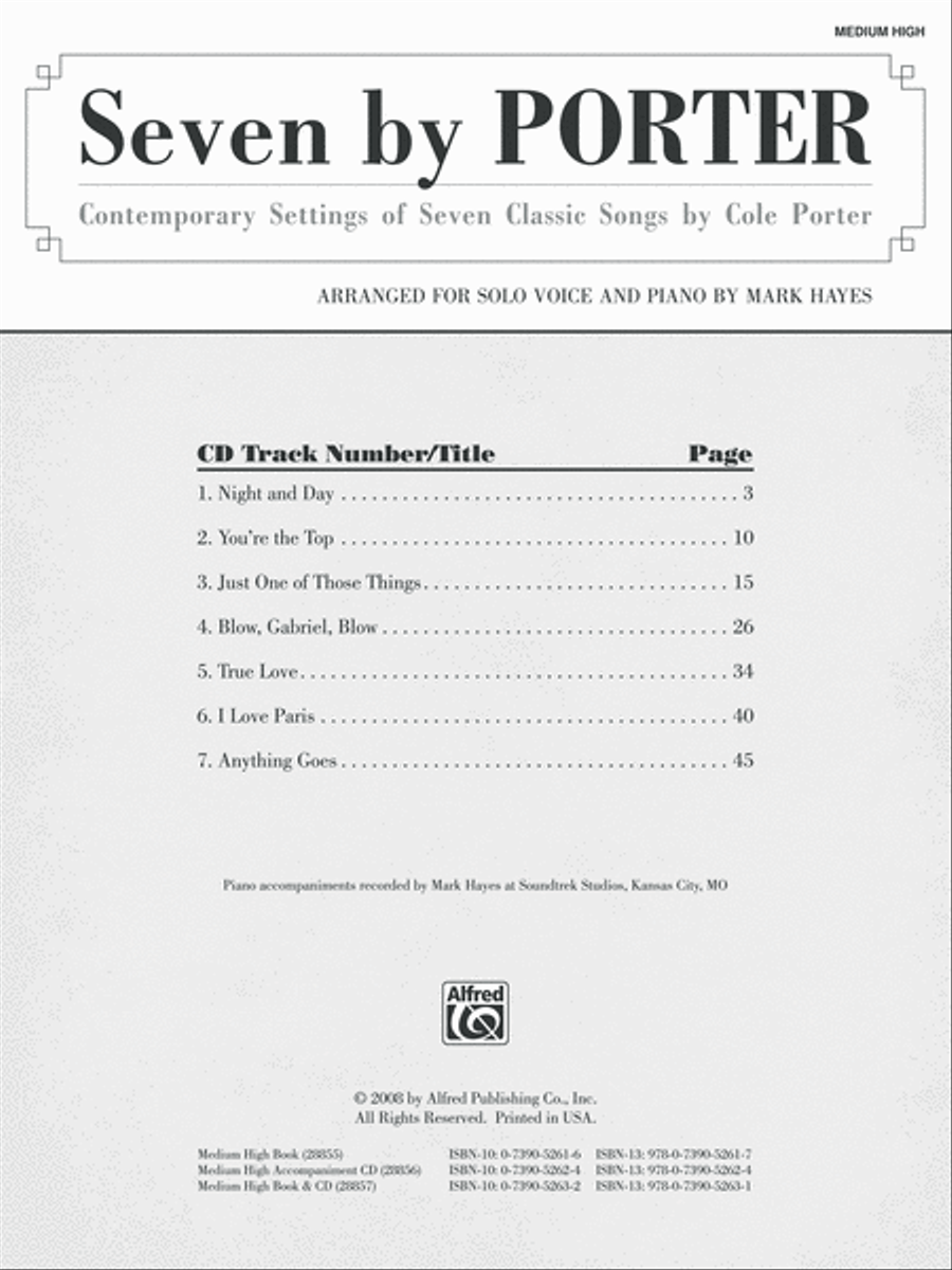 Seven by Porter Medium-High Voice scores gallery preview page 2