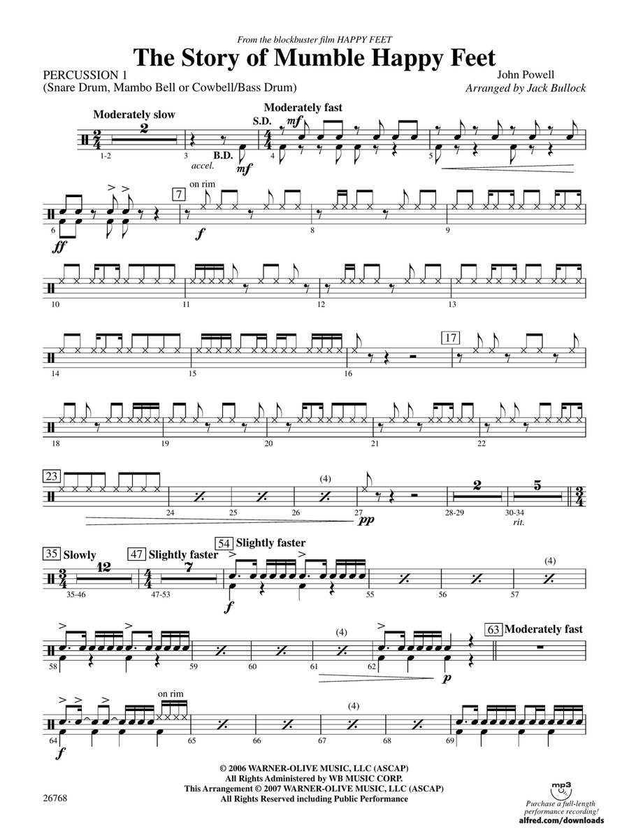 The Story of Mumble Happy Feet: 1st Percussion