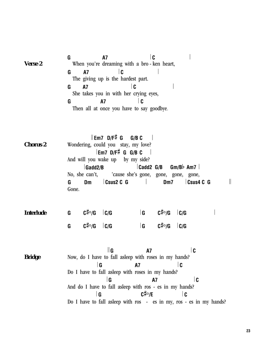 Dreaming With A Broken Heart Acoustic Guitar scores gallery preview page 2