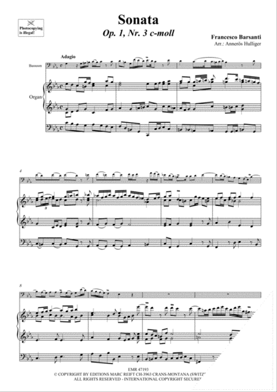 Sonata Sonata Bassoon scores gallery preview page 3
