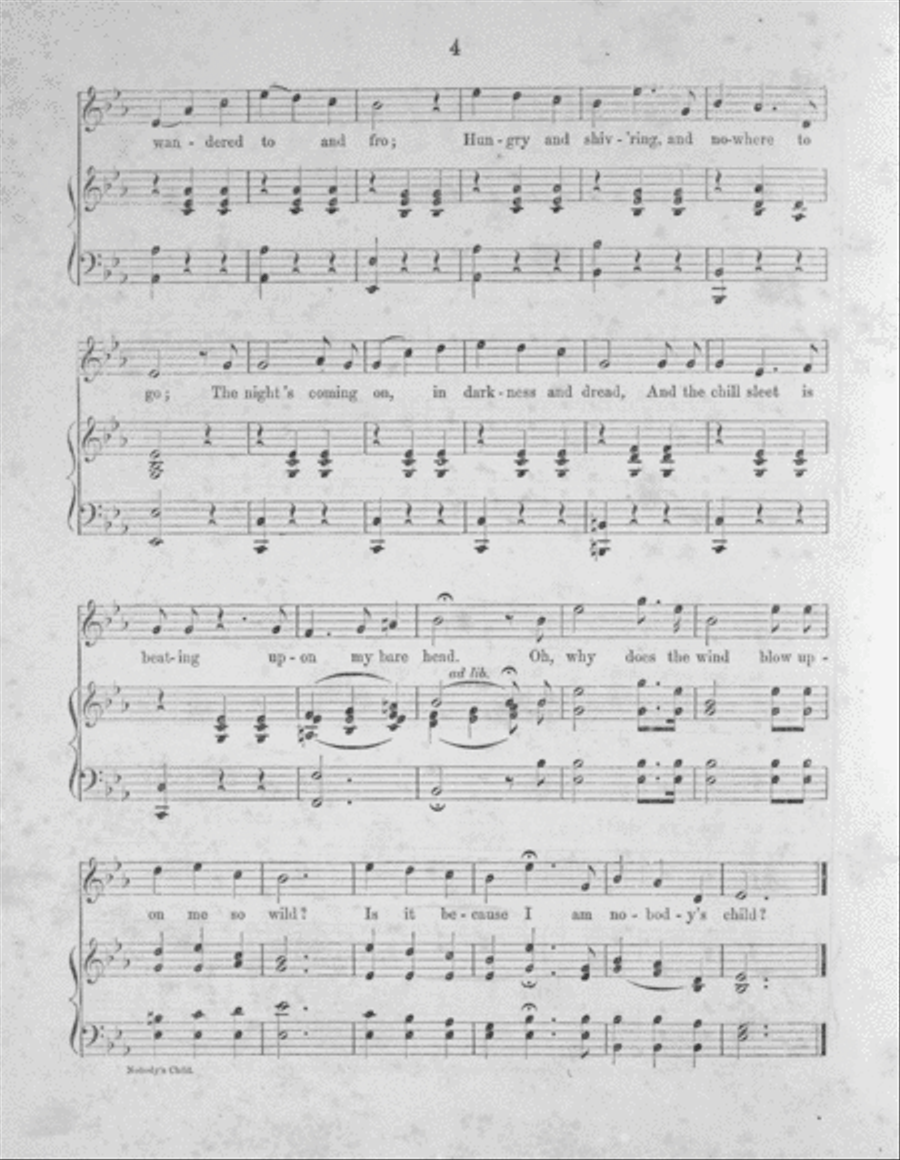 Nobody's Child 4-Part scores gallery preview page 3