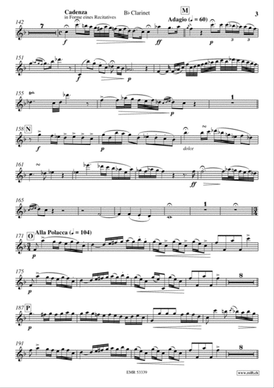 Concertino Clarinet Solo scores gallery preview page 4