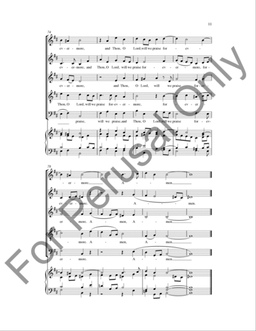 O Lord God A Cappella scores gallery preview page 12