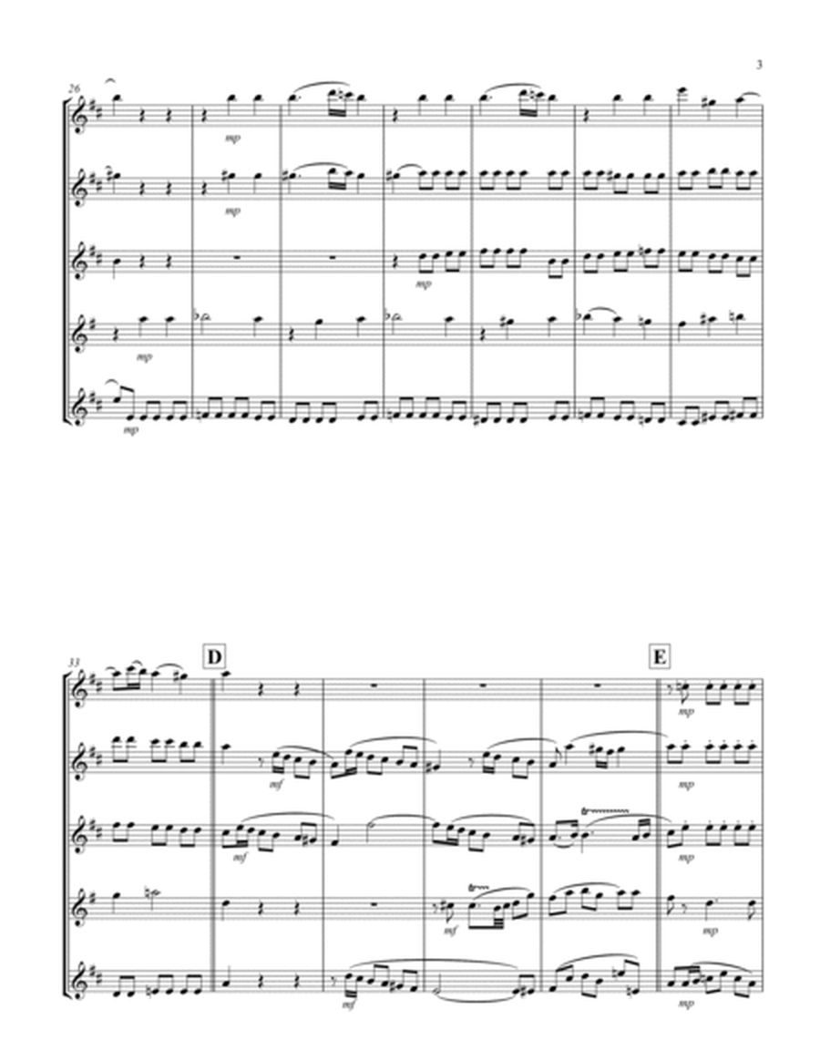 Recordare (from "Requiem") (F) (Saxophone Quintet - 3 Alto, 1 Ten, 1 Bari)