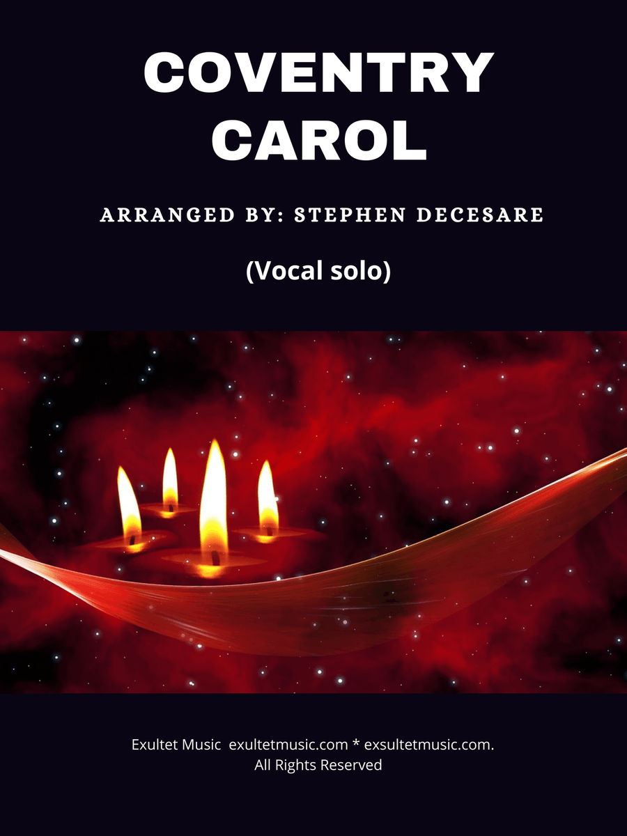 Coventry Carol (Vocal solo) Coventry Carol (Vocal solo) Piano, Vocal scores gallery preview page 1