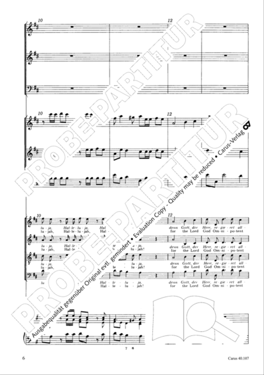Halleluja (Jesus erschliesst uns die Schrift) 4-Part scores gallery preview page 7