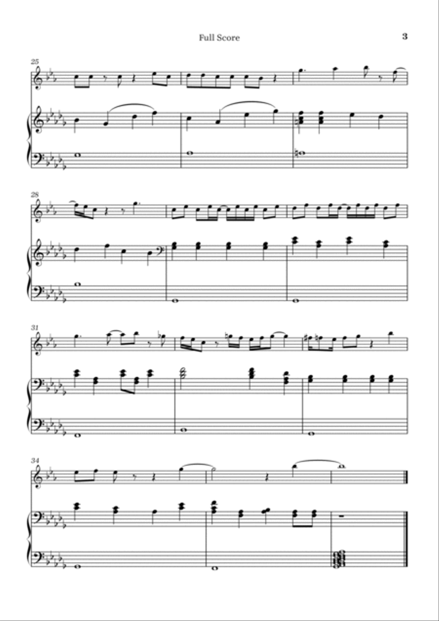 Peaches B-Flat Trumpet scores gallery preview page 3