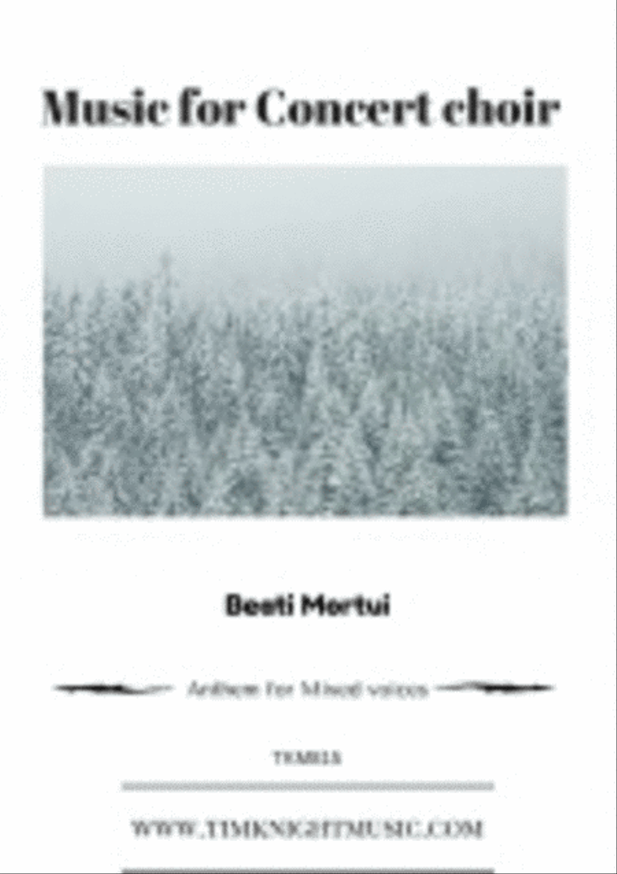 Beati Mortui 4-Part scores gallery preview page 1